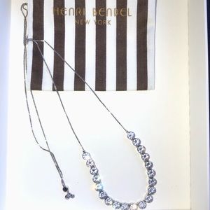 HENRI BENDEL Uptown Slider Crystal Necklace
